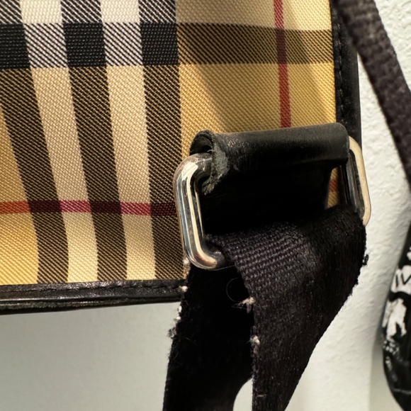 Authentic Burberry House Check PVC & Leather Rare main image 6
